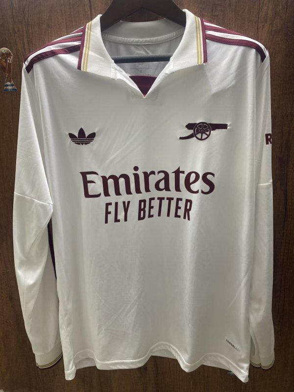 AAA Quality Arsenal 25/26 Third White Long Soccer Jersey